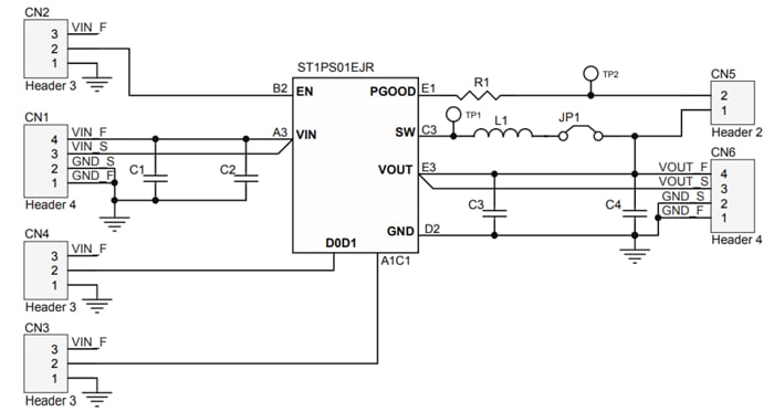 Schematic - STMicroelectronics STEVAL-1PS01EJR Evaluation Board